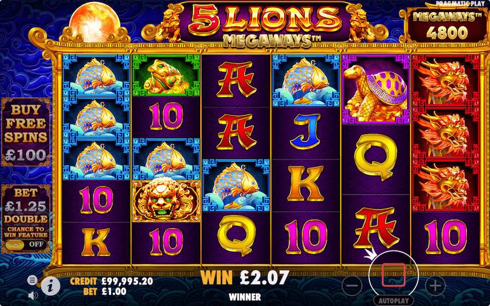 Win with base game multipliers of up to 40x on 5 Lions Megaways Win with base game multipliers of up to 40x on 5 Lions Megaways