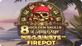 8 Golden Skulls of Holly Roger Megaways™