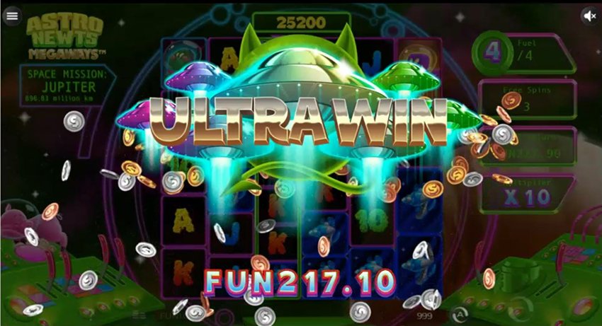 Astro Newts Megaways gameplay