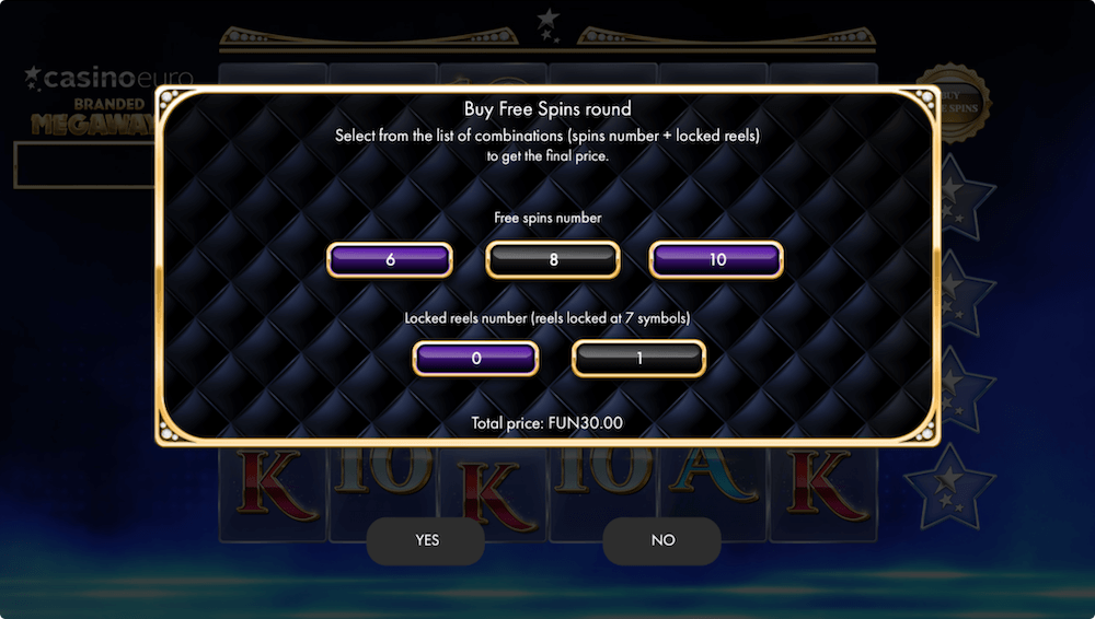 All Branded Megaways™ Slot feature a bonus buy option