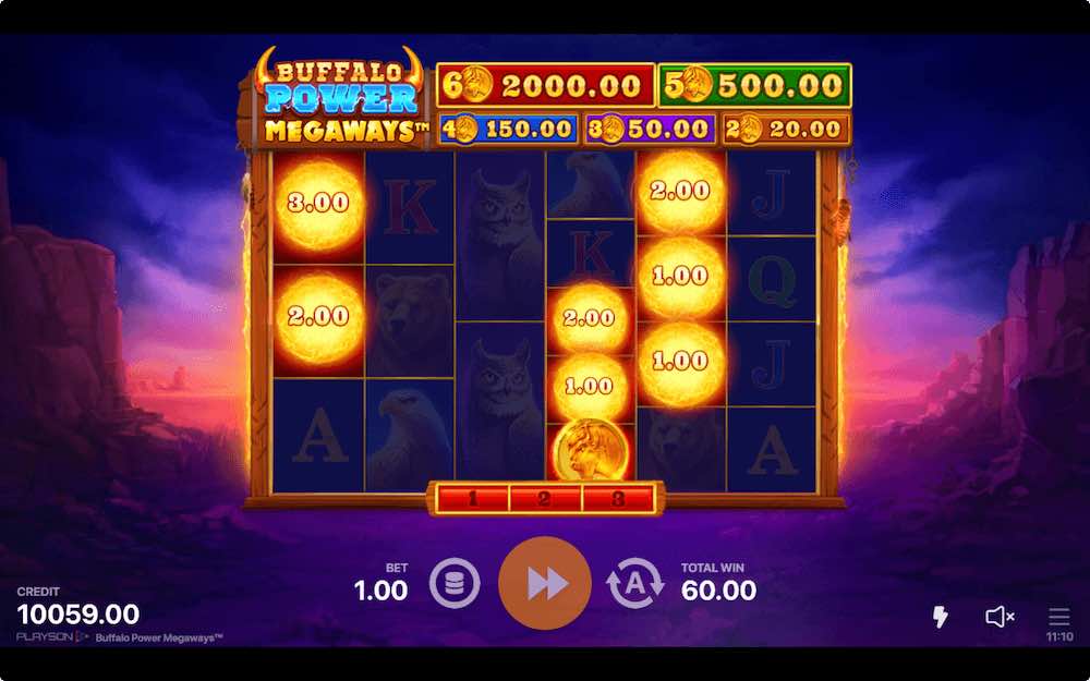 Win 1 of 5 fixed jackpots during the Jackpot Bonus Feature on Buffalo Power Megaways Win 1 of 5 fixed jackpots during the Jackpot Bonus Feature on Buffalo Power Megaways