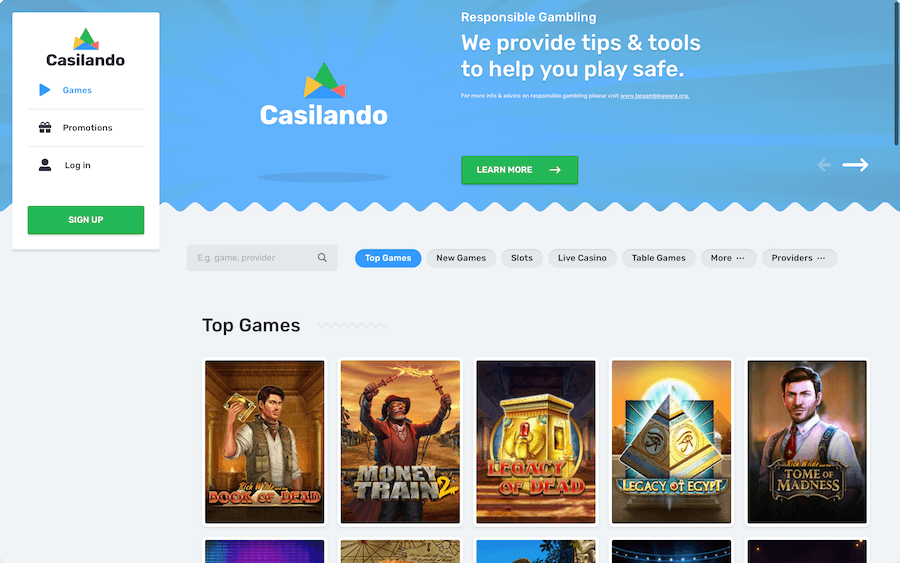 Casilando Casino Megaways Slots