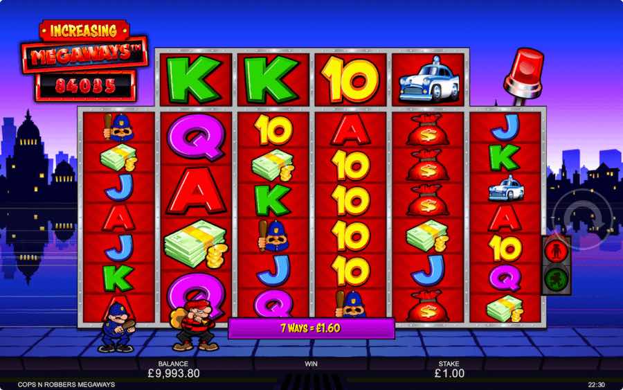 2 random base game features can trigger on Cops 'n' Robbers Megaways™