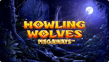 Booming Games Howling Wolves Megaways slot logo Howling Wolves Megaways slot logo