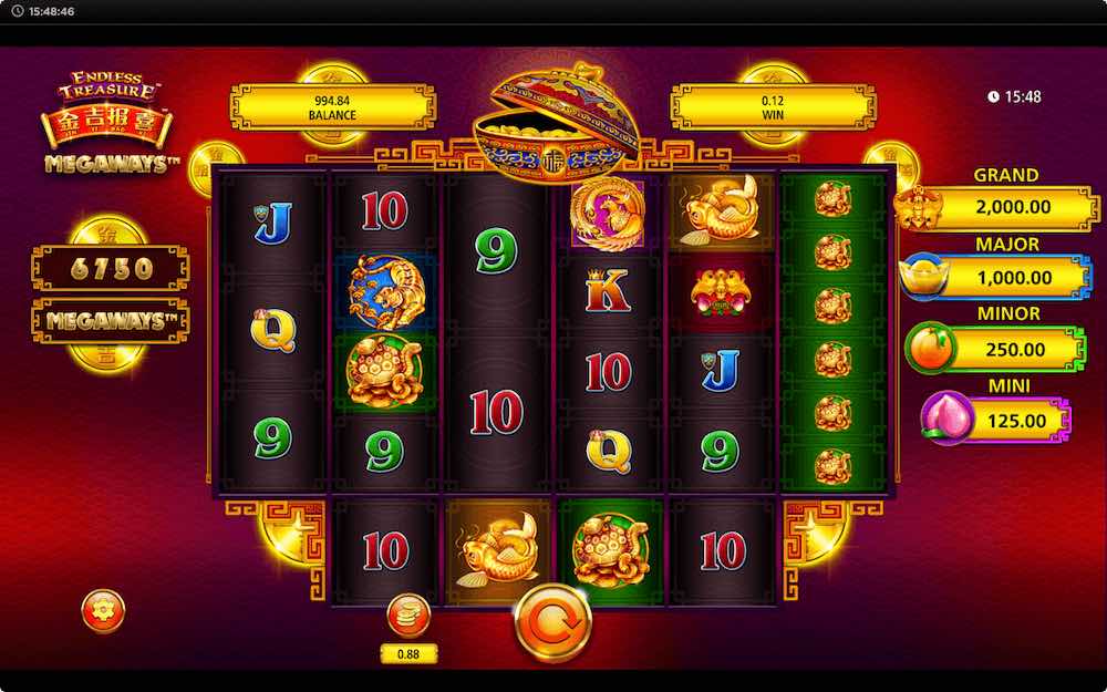 Trigger 2 bonus features on Jin Ji Bao Xi Megaways