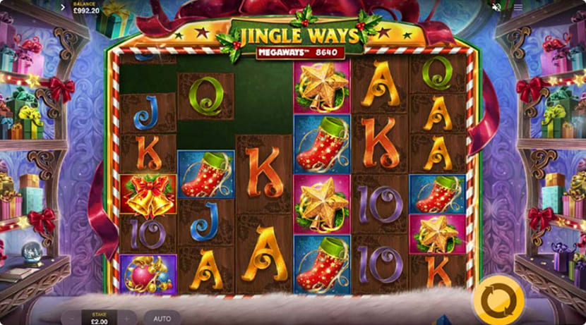 Jingle Ways Megaways base game image. Jingle Ways Megaways gameplay