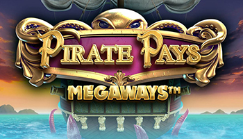 Big Time Gaming Pirate Pays Megaways slot logo Pirate Pays Megaways slot logo