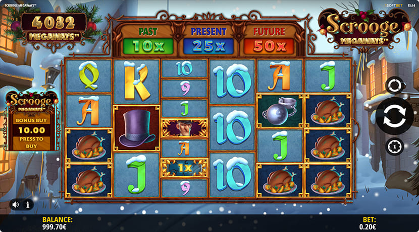 Scrooge Megaways gameplay