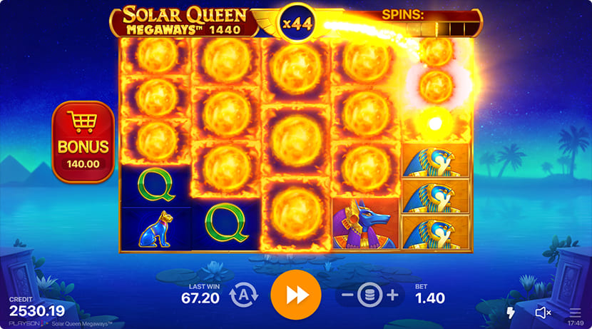 Solar Queen Megaways gameplay