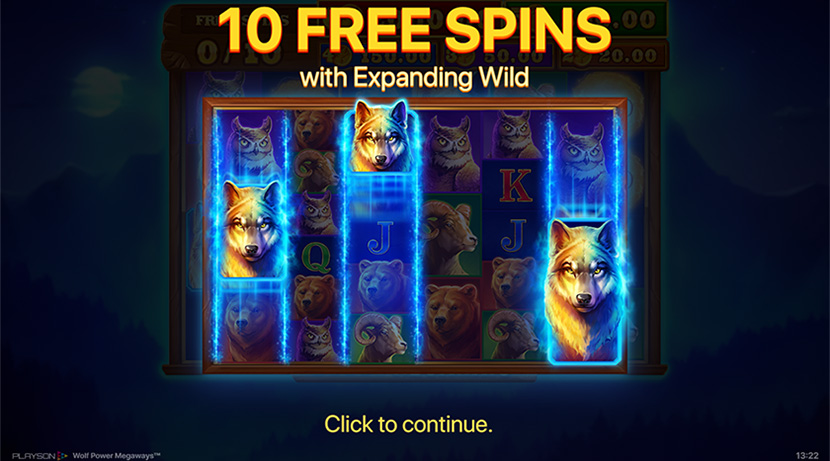 Wolf Power Megaways free spins. Wolf Power Megaways gameplay